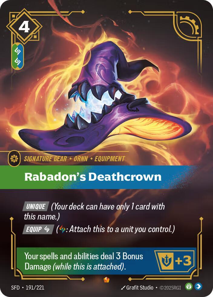 Rabadons Deathcrown 191/221 (Spiritforged) - Foil