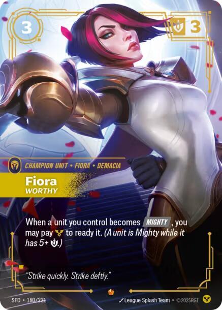 Fiora - Worthy 180/221 (Spiritforged) - Foil