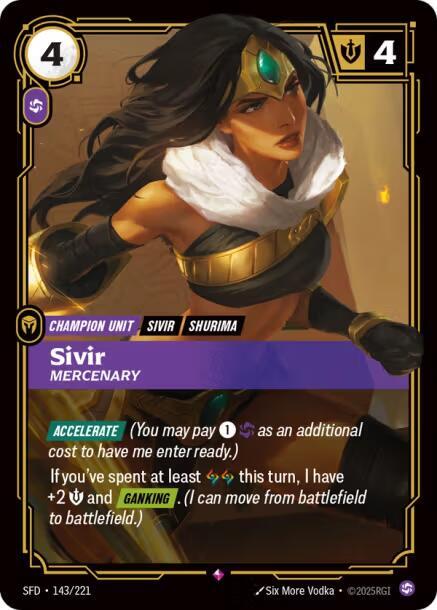 Sivir Mercenary (Spiritforged) - Foil