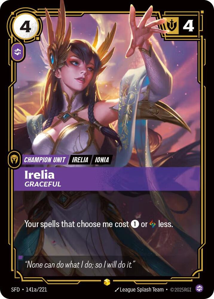 Irelia Graceful Alternate Art (Spiritforged) - Foil