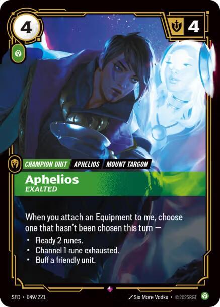 Aphelios Exalted (Spiritforged) - Foil
