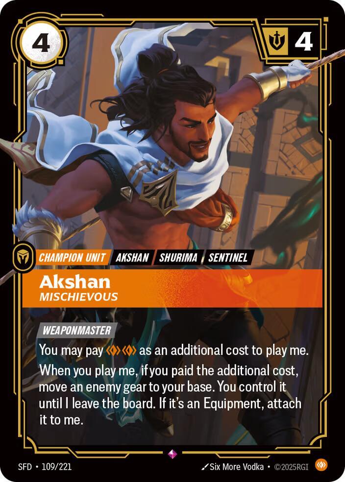 Akshan Mischievous (Spiritforged) - Foil