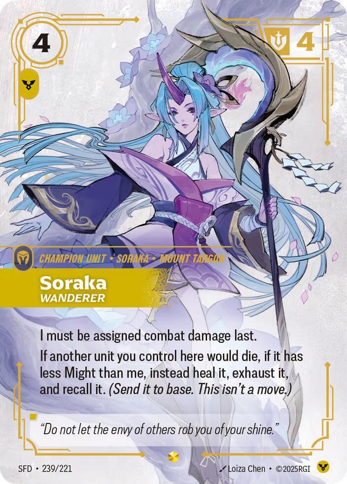 Soraka - Wanderer 239/221 (Spiritforged) - Foil