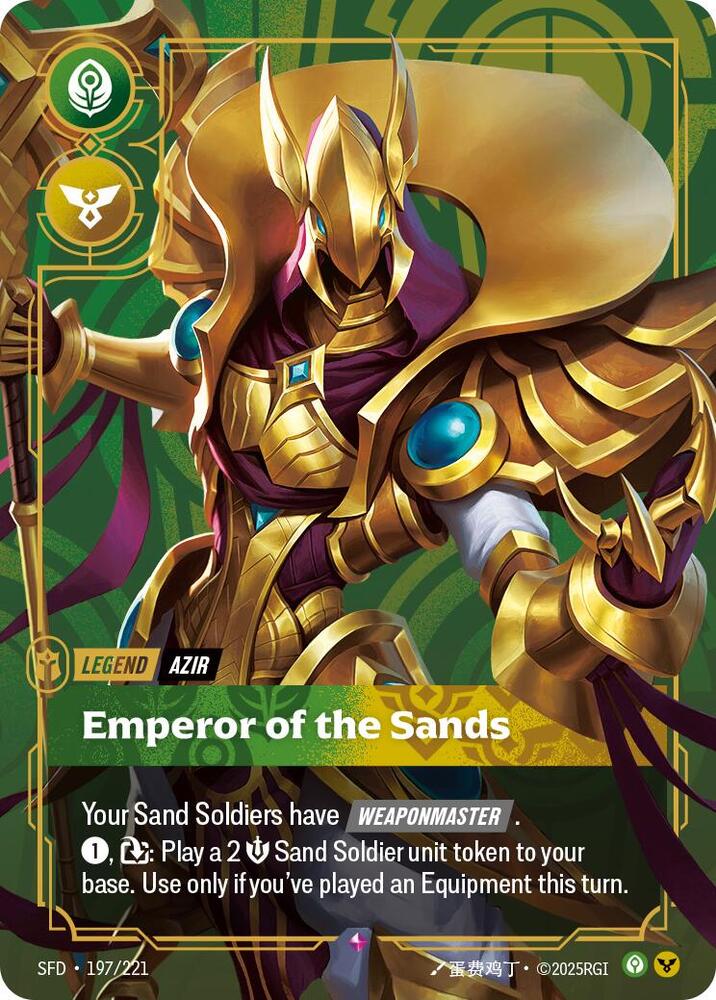Azir Emperor of the Sands (Spiritforged) - Foil