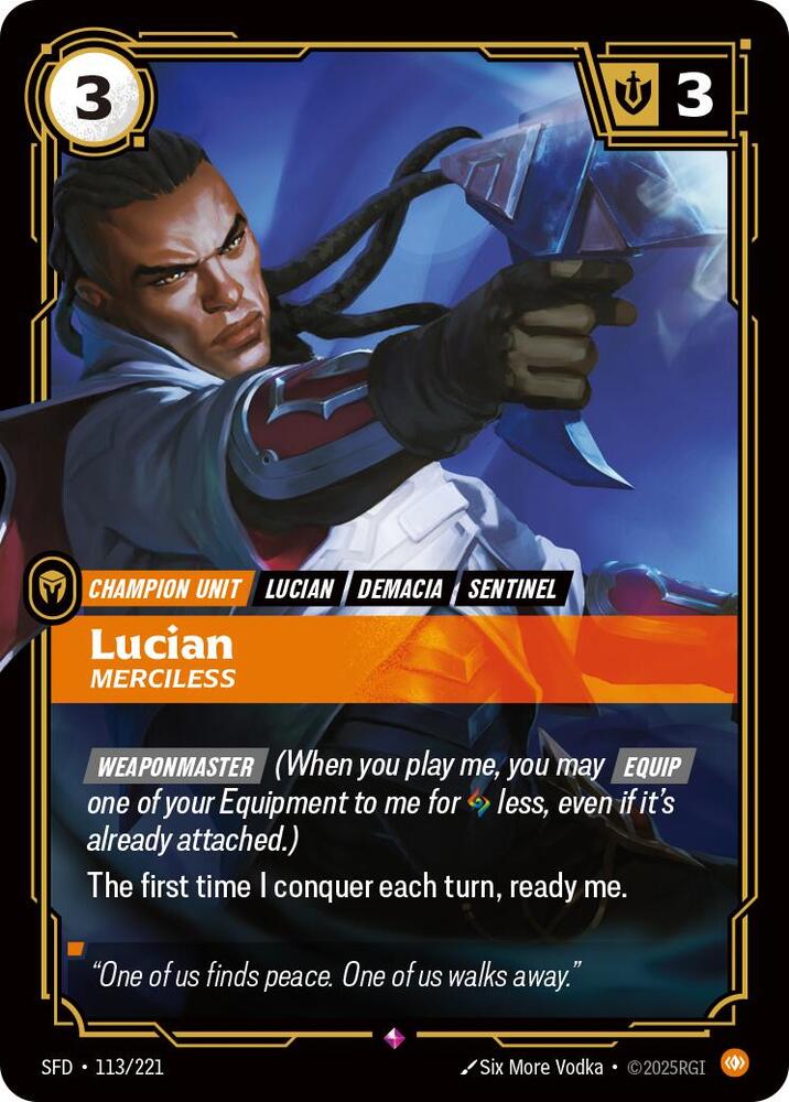 Lucian - Merciless 113/221 (Spiritforged) - Foil