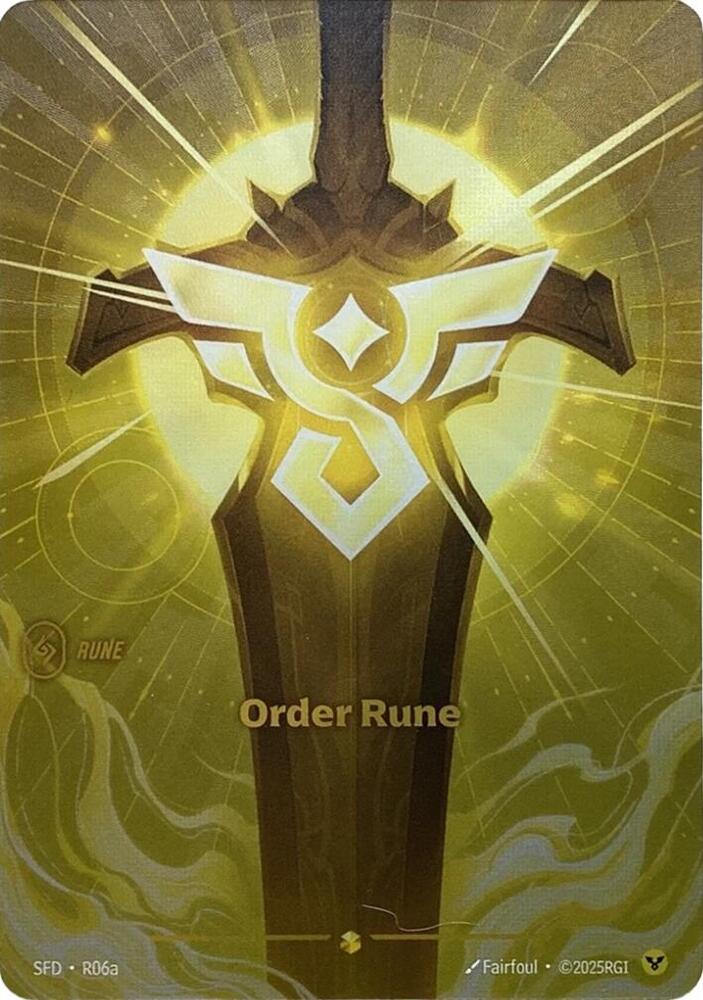 Order Rune Alternate Art R06a (Spiritforged) - Foil