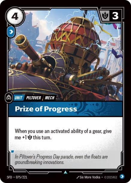 Prize of Progress (Spiritforged)