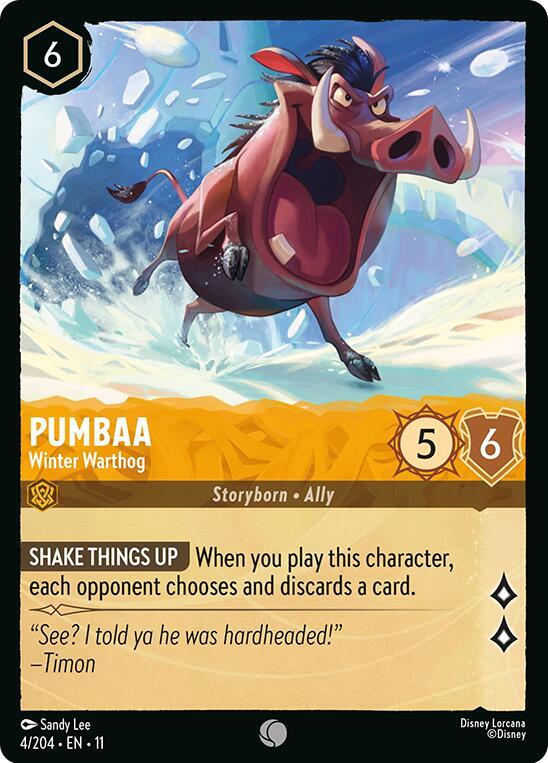 Pumbaa Winter Warthog (Winterspell) - Cold Foil