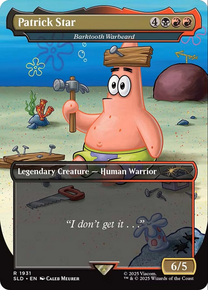 Patrick Star // Barktooth Warbeard 1931 (Secret Lair Drop Series) - Borderless
