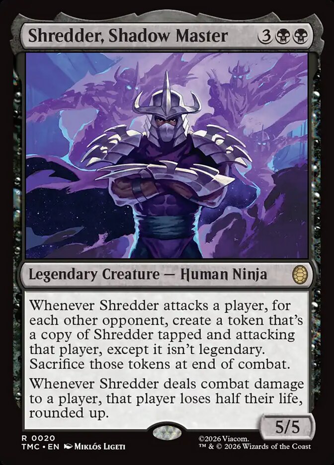 Shredder, Shadow Master (Commander: Teenage Mutant Ninja Turtles)