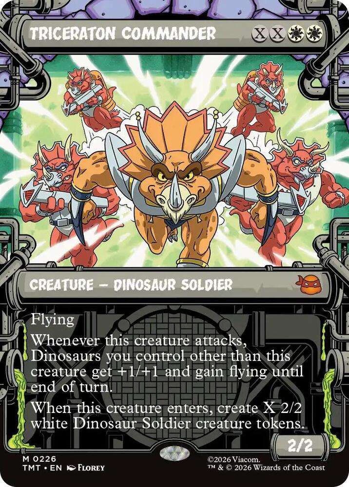 Triceraton Commander 226/190 (Teenage Mutant Ninja Turtles) - Showcase Foil