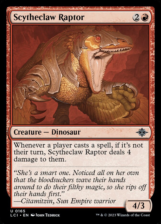 Scytheclaw Raptor 165 (The Lost Caverns of Ixalan) - Foil