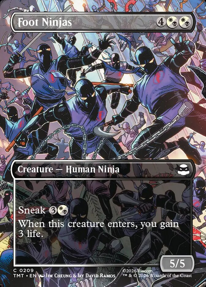 Foot Ninjas 209/190 (Teenage Mutant Ninja Turtles) - Borderless Foil