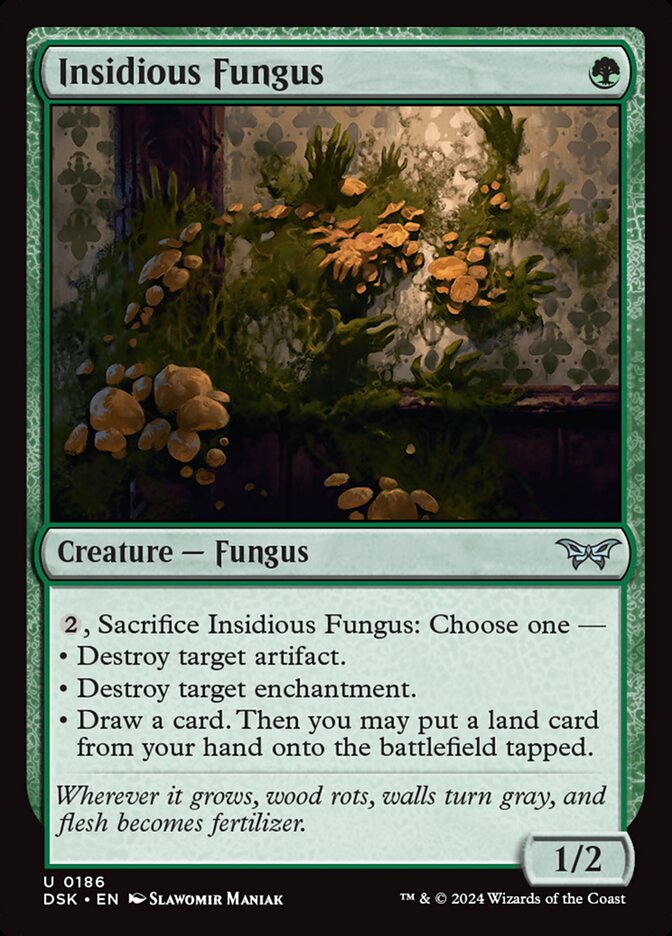 Insidious Fungus 186/286 (Duskmourn: House of Horror) - Foil