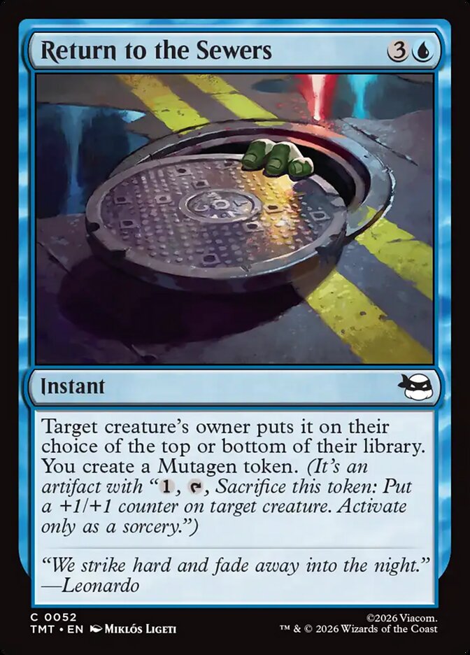 Return to the Sewers 52/190 (Teenage Mutant Ninja Turtles) - Foil