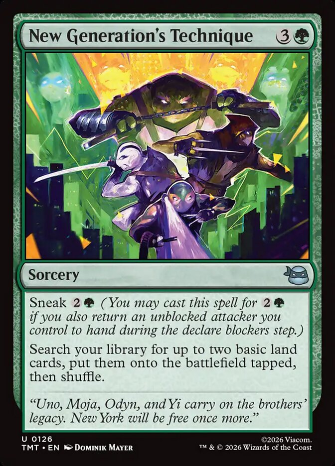 New Generation's Technique 126/190 (Teenage Mutant Ninja Turtles) - Foil