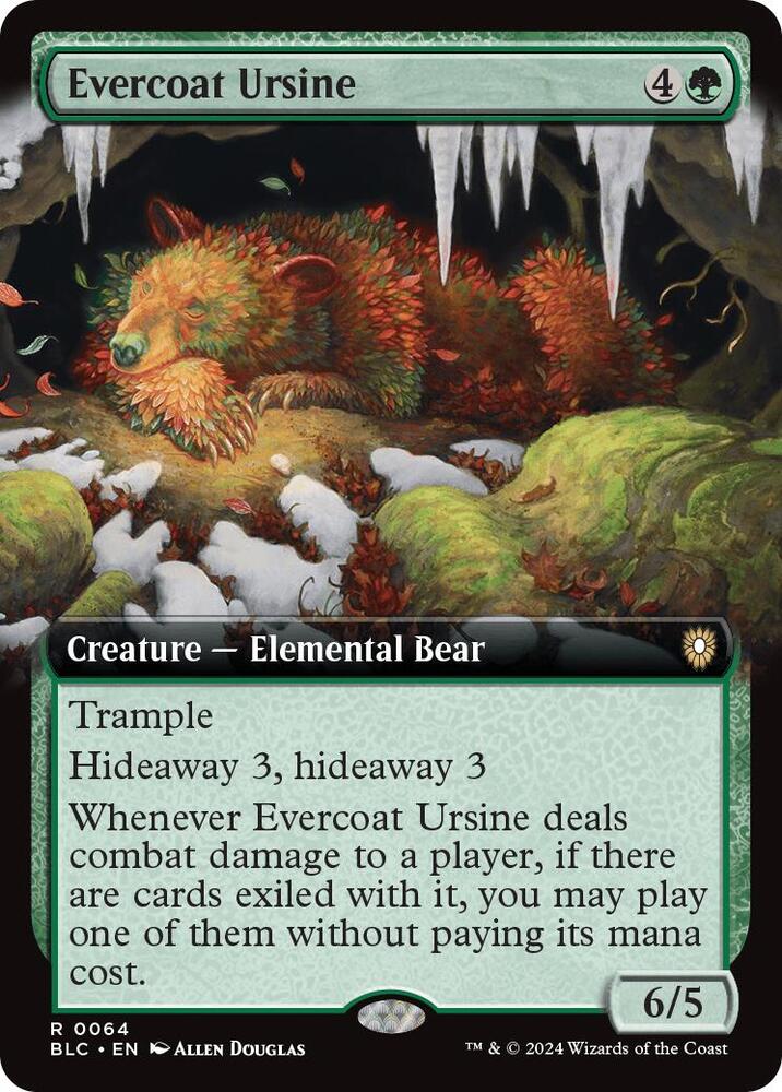 Evercoat Ursine 64 (Commander: Bloomburrow) - Extended Art