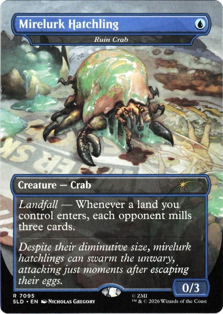 Mirelurk Hatchling - Ruin Crab 7095 (Secret Lair Drop Series) - Borderless Foil