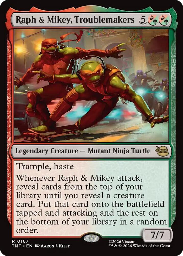 Raph and Mikey, Troublemakers 167 (Teenage Mutant Ninja Turtles) - Foil