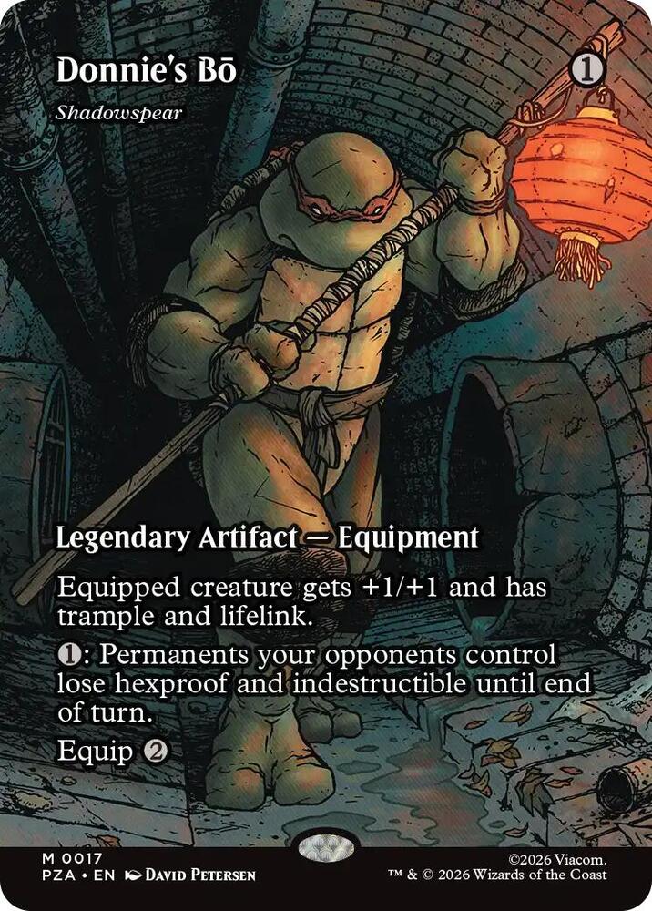 Donnies' Bō Shadowspear 17 (Teenage Mutant Ninja Turtles Source Material) - Borderless