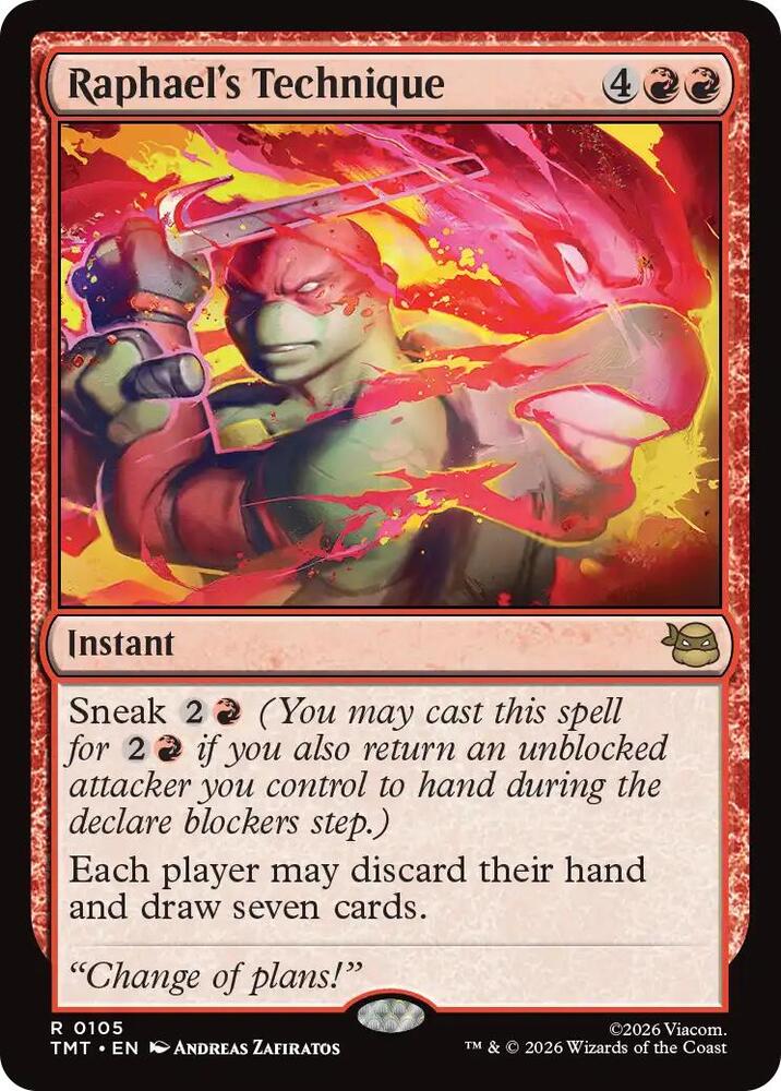 Raphael's Technique 105/190 (Teenage Mutant Ninja Turtles) - Foil