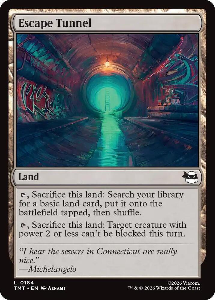 Escape Tunnel 184 (Teenage Mutant Ninja Turtles) - Foil