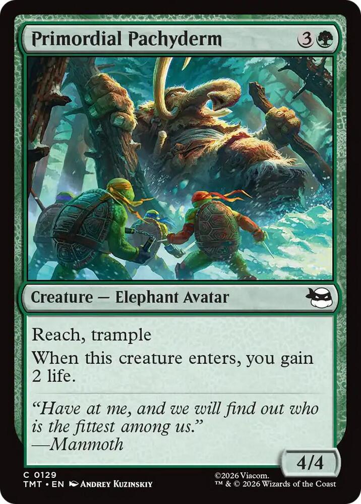 Primordial Pachyderm 129 (Teenage Mutant Ninja Turtles) - Foil