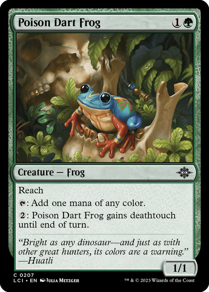 Poison Dart Frog 207 (The Lost Caverns of Ixalan) - Foil