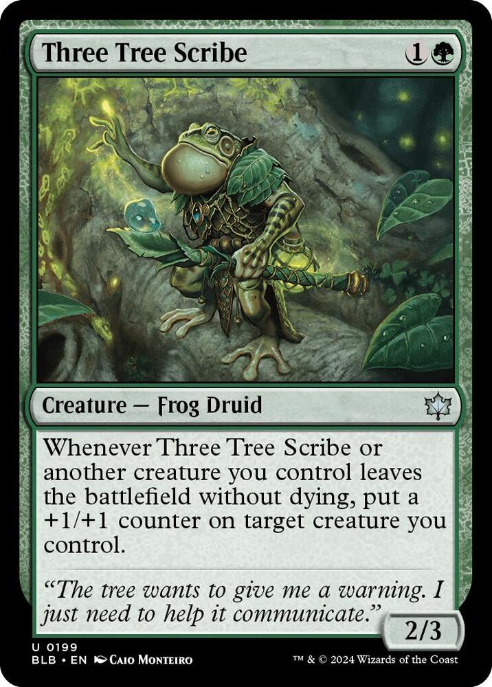 Three Tree Scribe 199 (Bloomburrow) - Foil