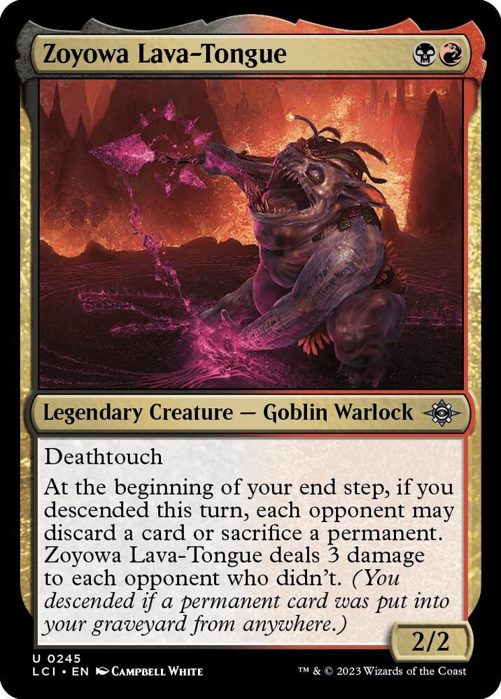 Zoyowa, Lava-Tongue 245/291 (The Lost Caverns of Ixalan) - Foil