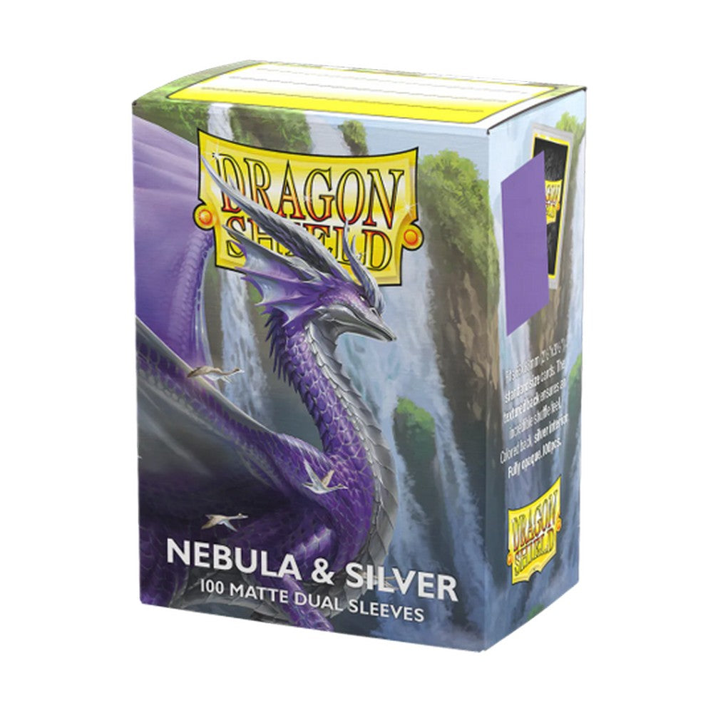 Dragon Shield: Sleeves - Matte Dual - Nebula & Silver