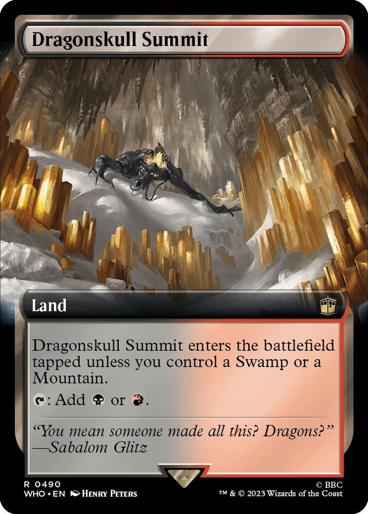 Dragonskull Summit 490/331 (Universes Beyond: Doctor Who) - Extended Art