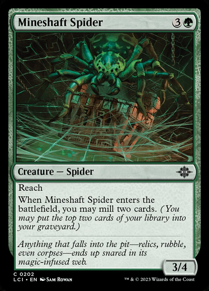 Mineshaft Spider 202/291 (The Lost Caverns of Ixalan) - Foil