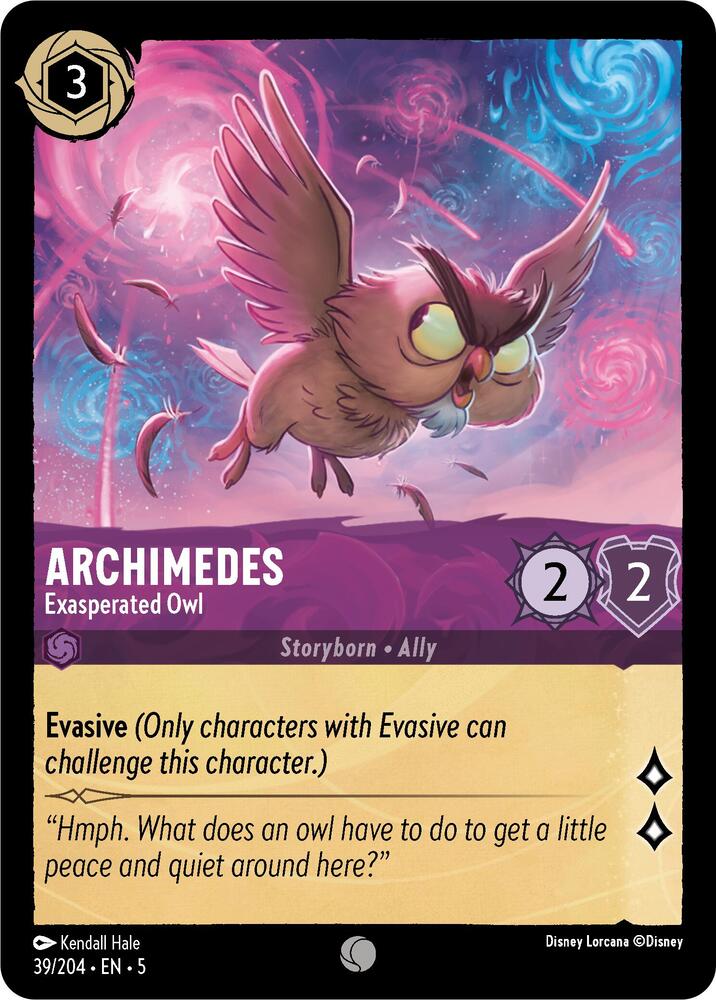 Archimedes Exasperated Owl (Shimmering Skies)