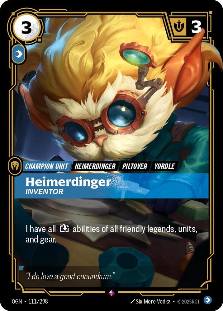 Heimerdinger - Inventor 111/298 (Origins) - Foil