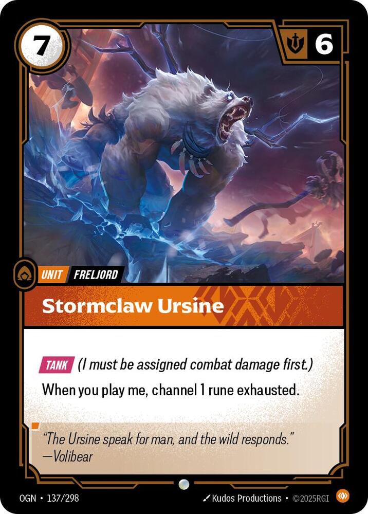 Stormclaw Ursine 137/298 (Origins) - Foil