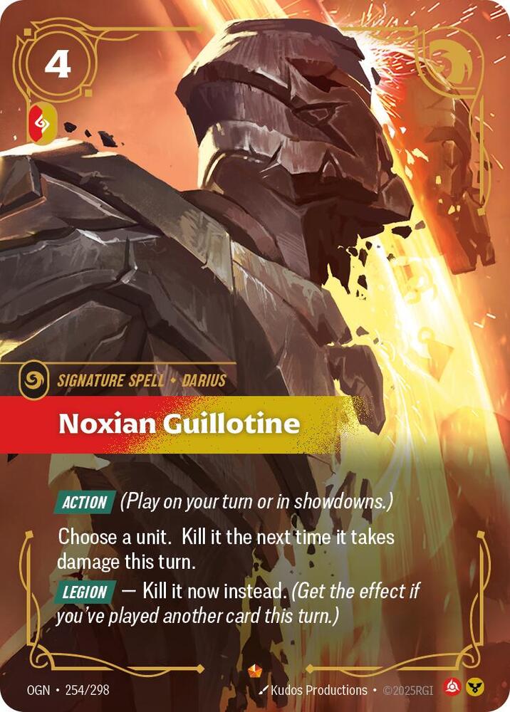 Noxian Guillotine 254/298 (Origins) - Foil