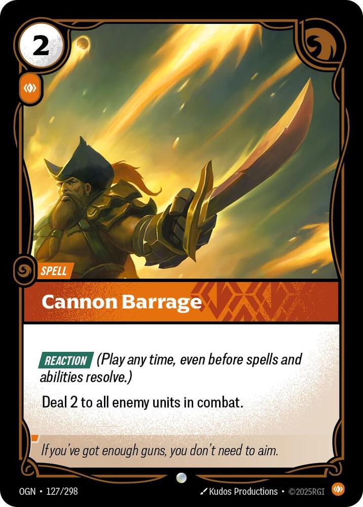 Cannon Barrage 127/298 (Origins) - Foil