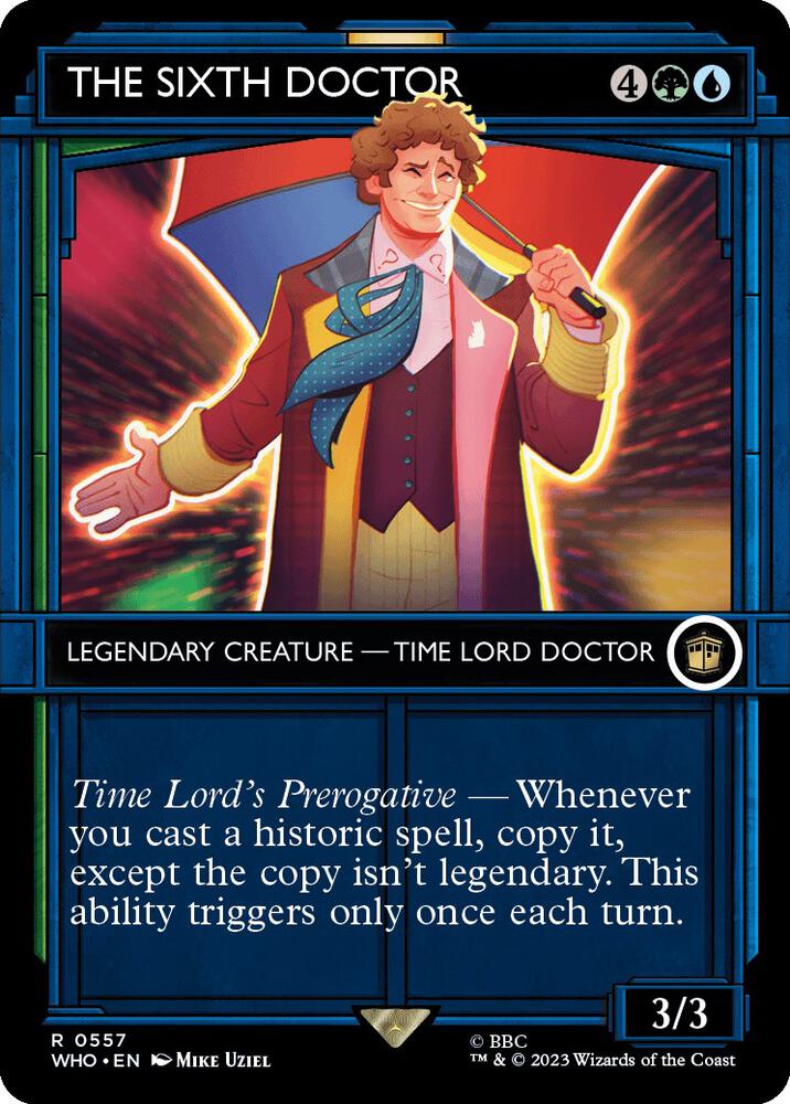 The Sixth Doctor 557/331 (Universes Beyond: Doctor Who) - Showcase Foil