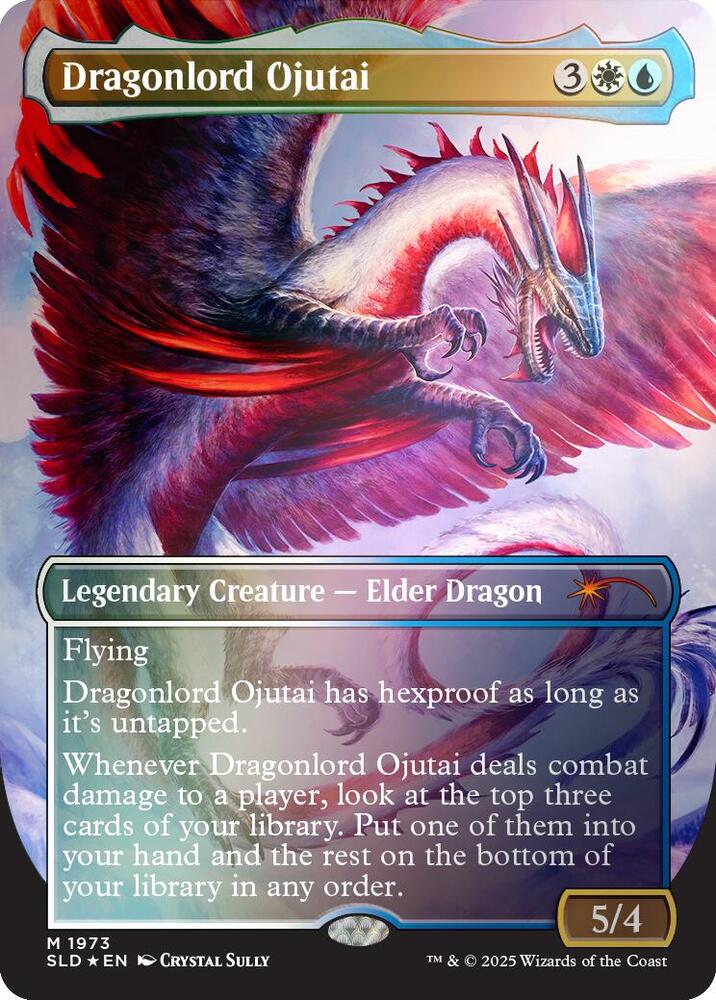 Dragonlord Ojutai 1973 (Secret Lair Drop Series) - Borderless Rainbow Foil