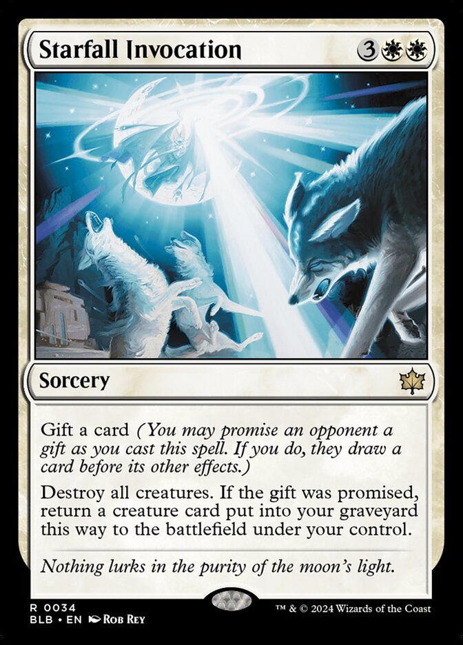 Starfall Invocation 34 (Bloomburrow) - Foil
