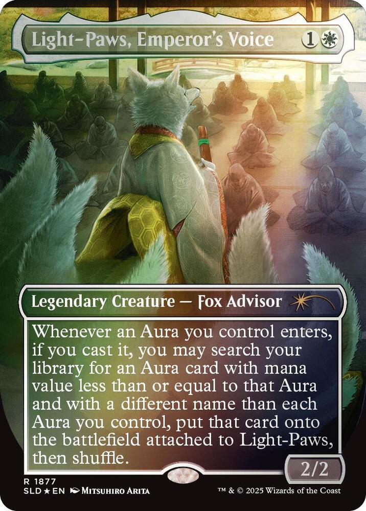 Light-Paws, Emperor's Voice 1877 (Secret Lair Drop Series) - Borderless Rainbow Foil