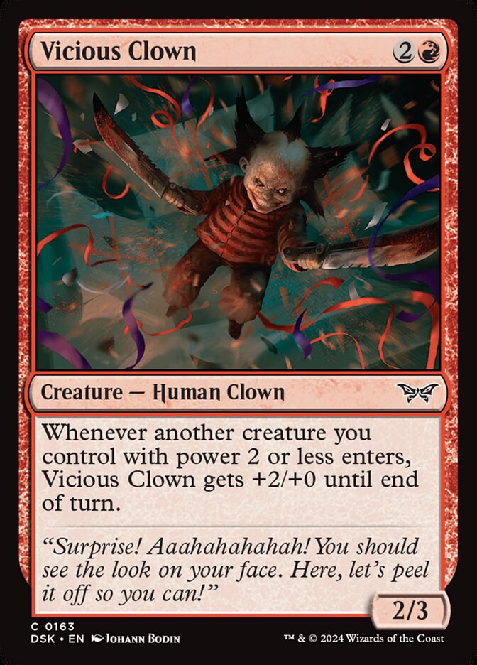 Vicious Clown 163 (Duskmourn: House of Horror) - Foil