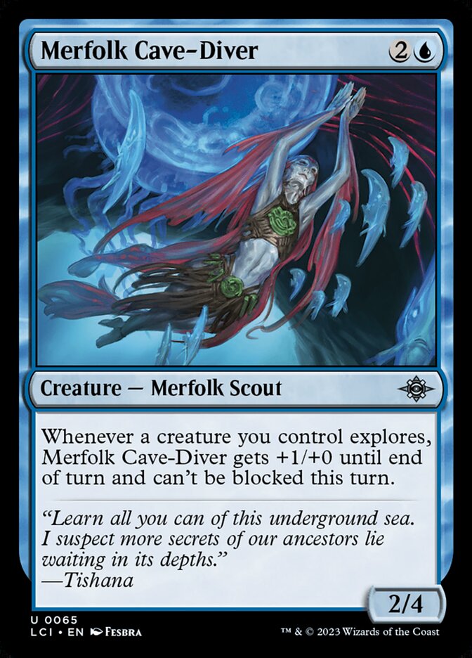 Merfolk Cave-Diver 65/291 (The Lost Caverns of Ixalan) - Foil