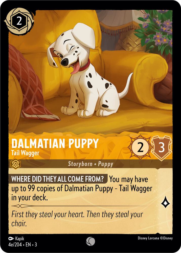 Dalmatian Puppy Tail Wagger 4e 204 (Into the Inklands) - Cold Foil