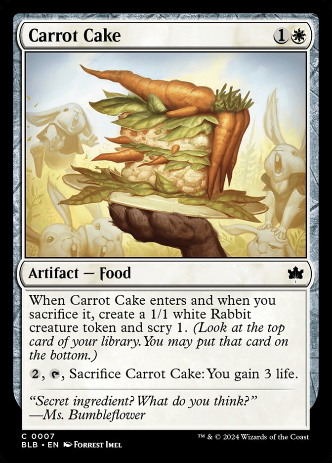 Carrot Cake 7 (Bloomburrow) - Foil