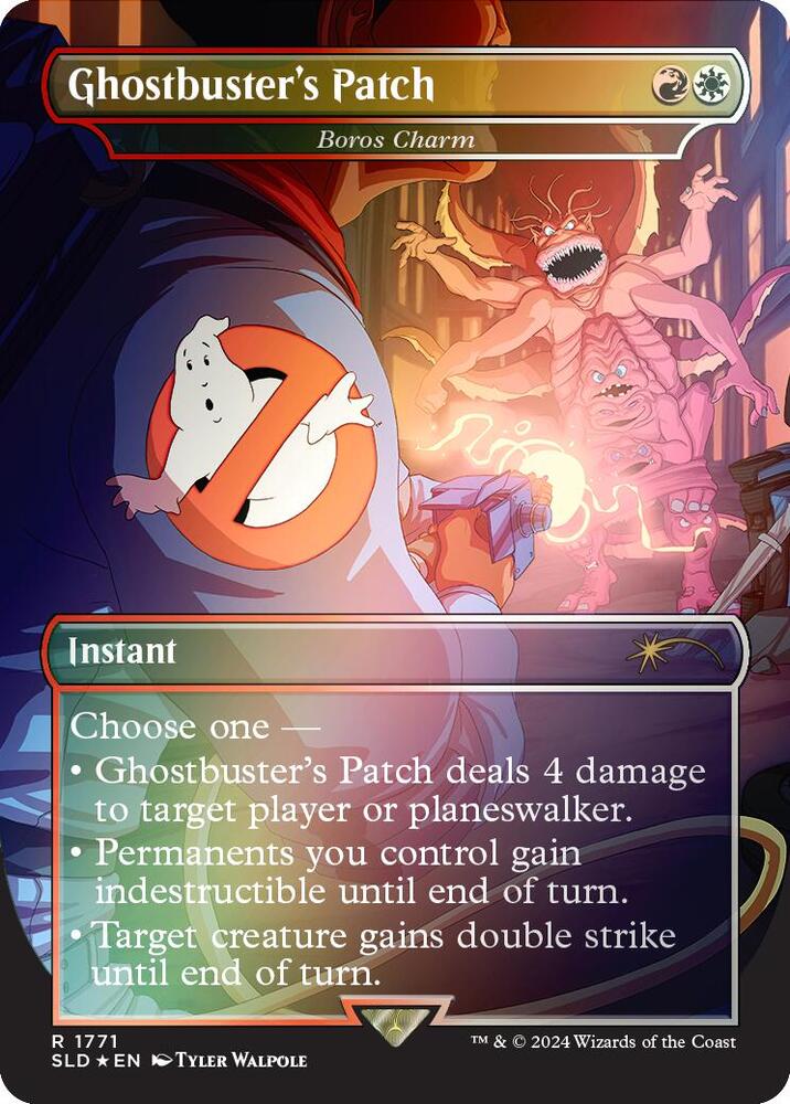 Ghostbuster's Patch // Boros Charm 1771 (Secret Lair Drop Series) - Borderless Rainbow Foil