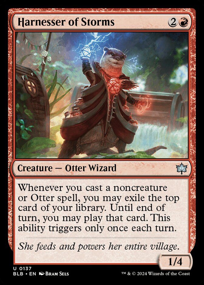 Harnesser of Storms 137 (Bloomburrow) - Foil