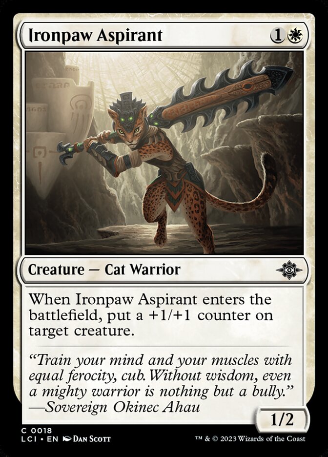 Ironpaw Aspirant 18/291 (The Lost Caverns of Ixalan) - Foil