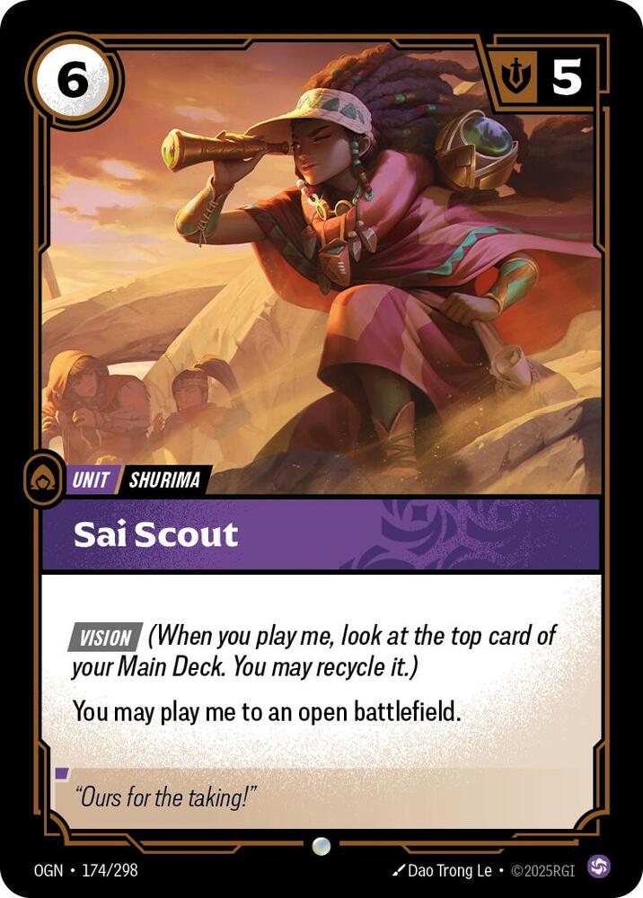 Sai Scout 174/298 (Origins) - Foil